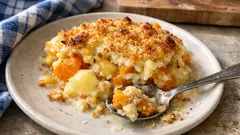 Kürbis-Kartoffel-Auflauf mit Käsekruste – einfach, herzhaft und richtig gemütlich