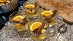 Weißer Glühwein mit Orange und Ingwer – festlich, würzig und ganz einfach