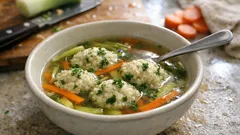 Gemüsesuppe mit Klößchen: ein einfaches Wohlfühlrezept wie aus Omas Küche