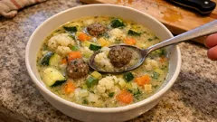 Gemüsesuppe mit Hackbällchen: herzhaft, bunt und ideal für den Feierabend