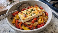 Gebackene Paprika mit Feta – mediterranes Ofengericht mit wenig Aufwand und viel Aroma