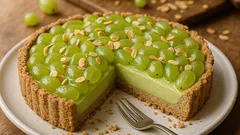 Traubentorte mit Dinkel-Mürbeteig: knuspriger Boden, leichte Creme, frischer Belag