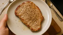 Schnitzel Natur aus der Pfanne: zartes Kalbfleisch in wenigen Minuten