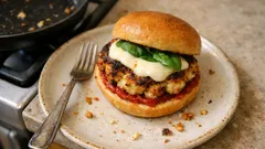 Blumenkohl-Burger aus der Pfanne – außen goldbraun, innen herrlich zart