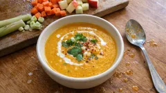 Ayurvedische Möhrensuppe mit Kokosmilch – cremig, leicht und voller Aroma