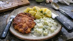 Schnitzel mit Kohlrabi: ein leichtes Frühlingsgericht mit Joghurtsauce