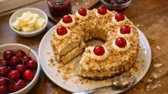 Frankfurter Kranz wie bei Oma: saftig, cremig und mit knusprigem Krokant