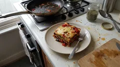 Vegetarische Auberginen-Lasagne mit Béchamel – so wird sie schön saftig