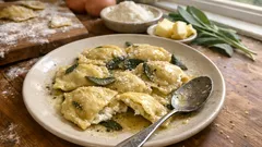 Selbst gemachte Ravioli mit Salbeibutter – so fein und dabei überraschend einfach