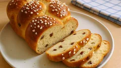 Hefezopf mit Rosinen wie vom Bäcker – locker mit Dinkel und zwei Gehzeiten