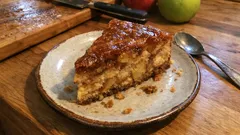 Apfelkuchen mit Karamellkruste – saftig, cremig und ganz einfach gebacken