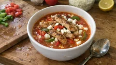 Gyrossuppe mit Tomate und Feta – einfach, würzig und in 30 Minuten auf dem Tisch