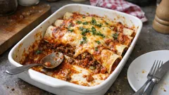 Enchiladas mit Hackfleisch und Käse: herzhaft aus dem Ofen und einfach gemacht