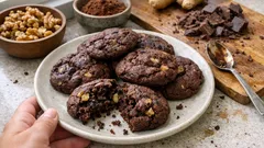 Schoko-Walnuss-Plätzchen: knusprig, nussig und in 12 Minuten gebacken