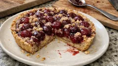 Kirschtarte mit Sauerkirschen: mürber Boden, saftige Mandelcreme