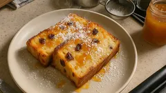 Omas Brotpudding aus altem Brot: saftig gebacken im Wasserbad