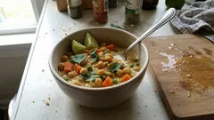 Cremiges Kichererbsen-Curry mit Kokosmilch – in 20 Minuten auf dem Tisch