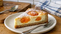 Aprikosen-Käsekuchen mit Dinkel-Mürbeteig – cremig, fruchtig und gelingsicher