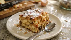 Scheiterhaufen mit Äpfeln: einfach geschichtet und herrlich saftig aus dem Ofen