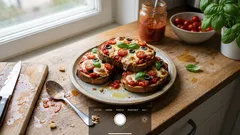 Pizza-Toast aus dem Ofen: knusprig mit Tomaten, Oliven und Mozzarella – in 20 Minuten