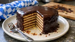 Prinzregententorte klassisch backen: mit feiner Schokocreme und 8 dünnen Böden