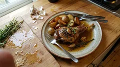 Zickleinbraten aus dem Ofen mit Kartoffeln – zart geschmort, ganz entspannt im Bräter