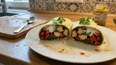 Scharfer Hähnchen-Wrap mit Limette & Joghurt – in 20 Minuten perfekt zum Mitnehmen