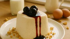 Vanille-Eisparfait ohne Eismaschine – mit Amarettini und Amarenakirschen