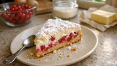 Johannisbeerkuchen vom Blech – saftig, fruchtig und mit mildem Schmandguss